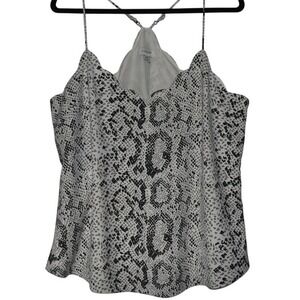 J.Crew Cami Top Snakeskin Print Sleeveless V Neck‎ Blouse Size 12
